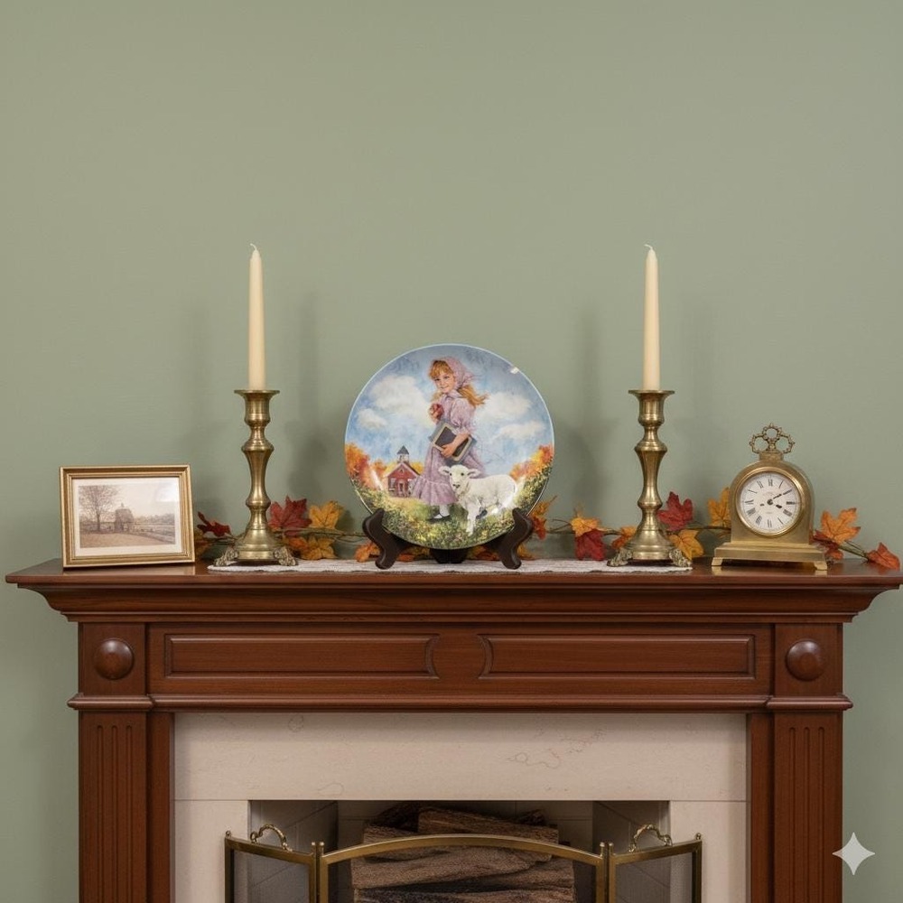 Vintage 1985 "Mary Had A Little Lamb" Decorative Plate 8.5"